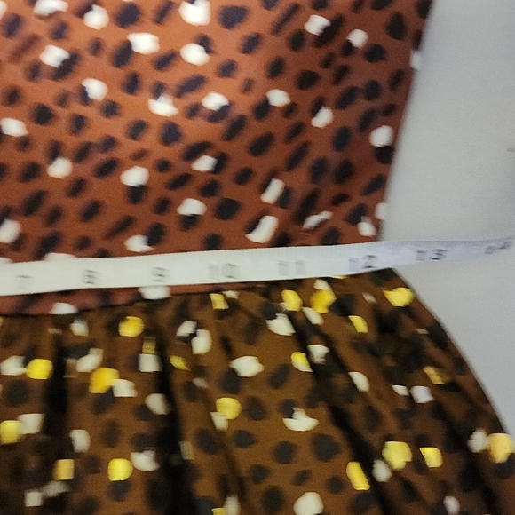 Cynthia Rowley NWT Brown and Black Polka Dot Dress - Picture 9 of 12
